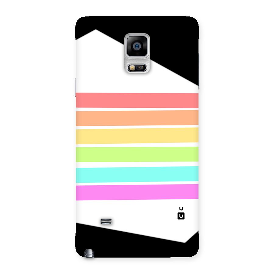Pastel Pride Horizontal Stripes Back Case for Galaxy Note 4