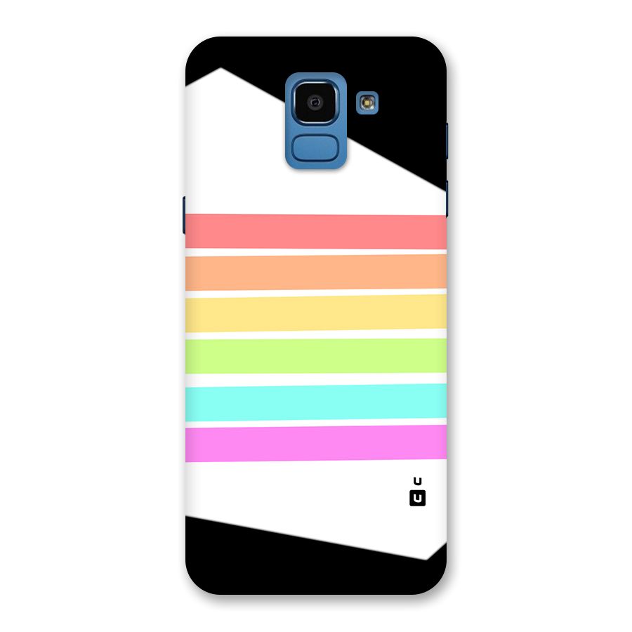 Pastel Pride Horizontal Stripes Back Case for Galaxy On6