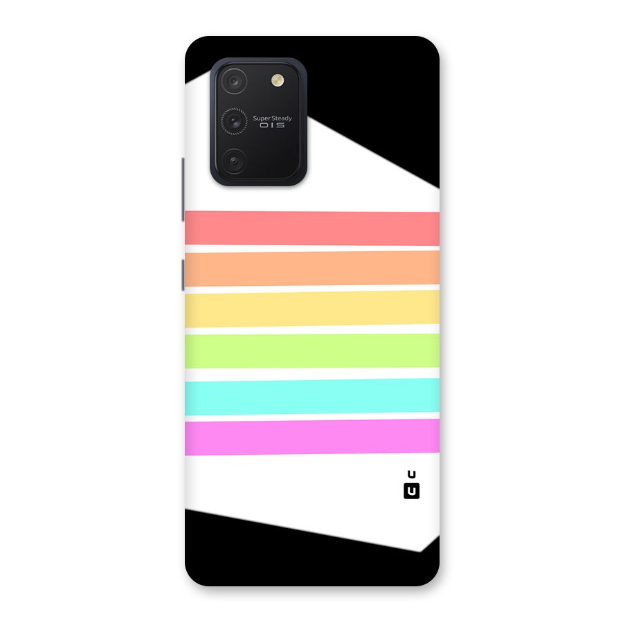 Pastel Pride Horizontal Stripes Back Case for Galaxy S10 Lite