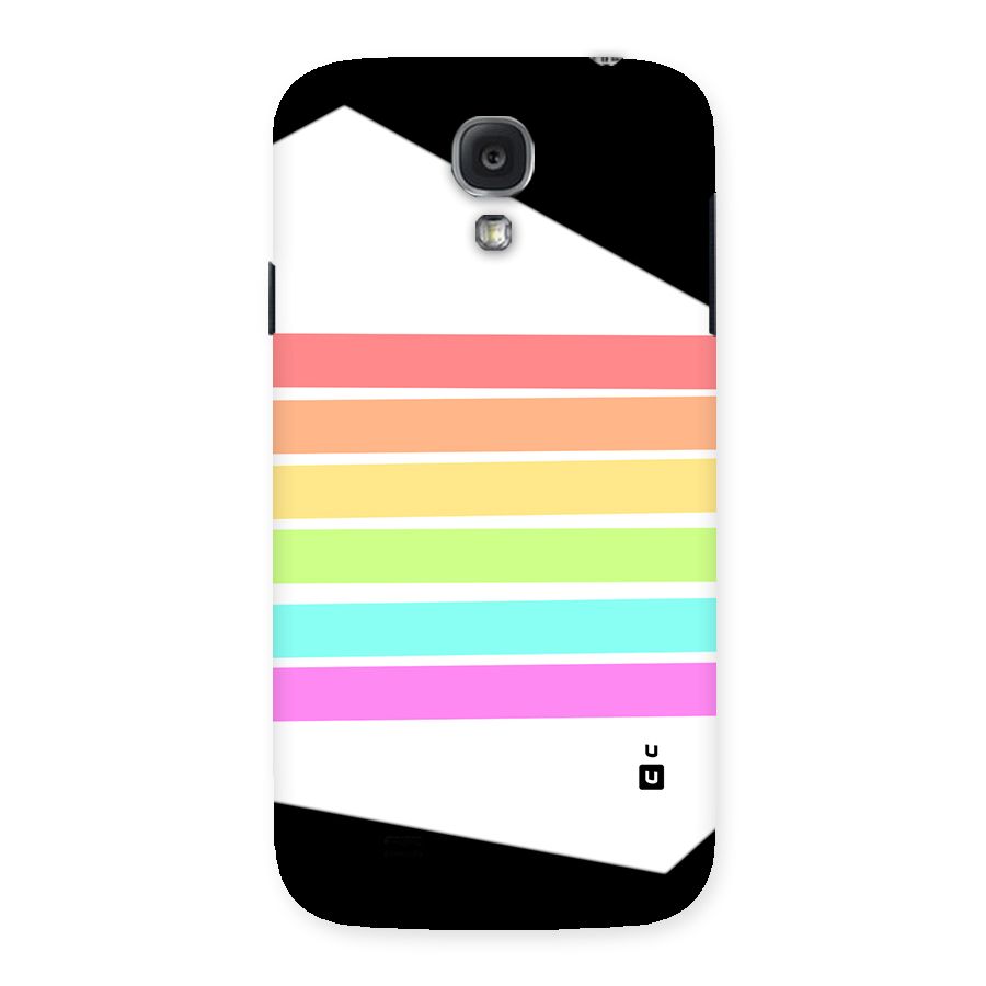 Pastel Pride Horizontal Stripes Back Case for Galaxy S4