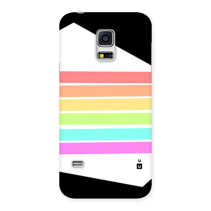 Pastel Pride Horizontal Stripes Back Case for Galaxy S5 Mini