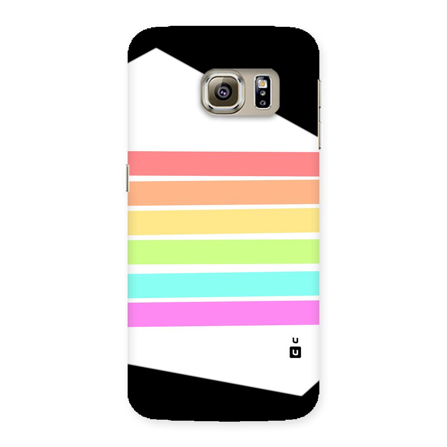 Pastel Pride Horizontal Stripes Back Case for Galaxy S6 edge