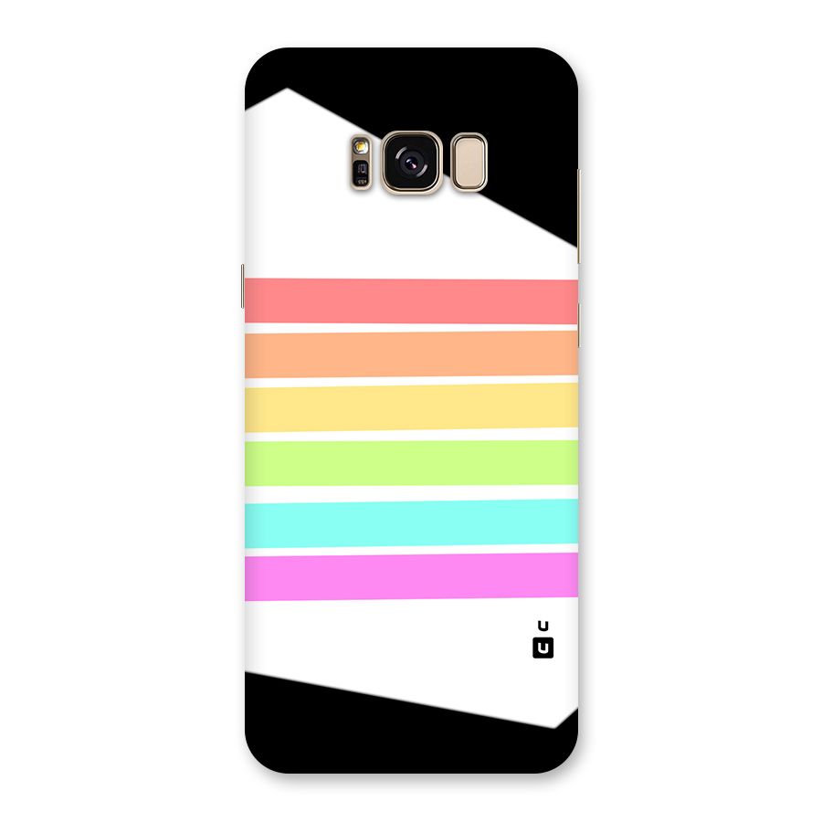Pastel Pride Horizontal Stripes Back Case for Galaxy S8 Plus