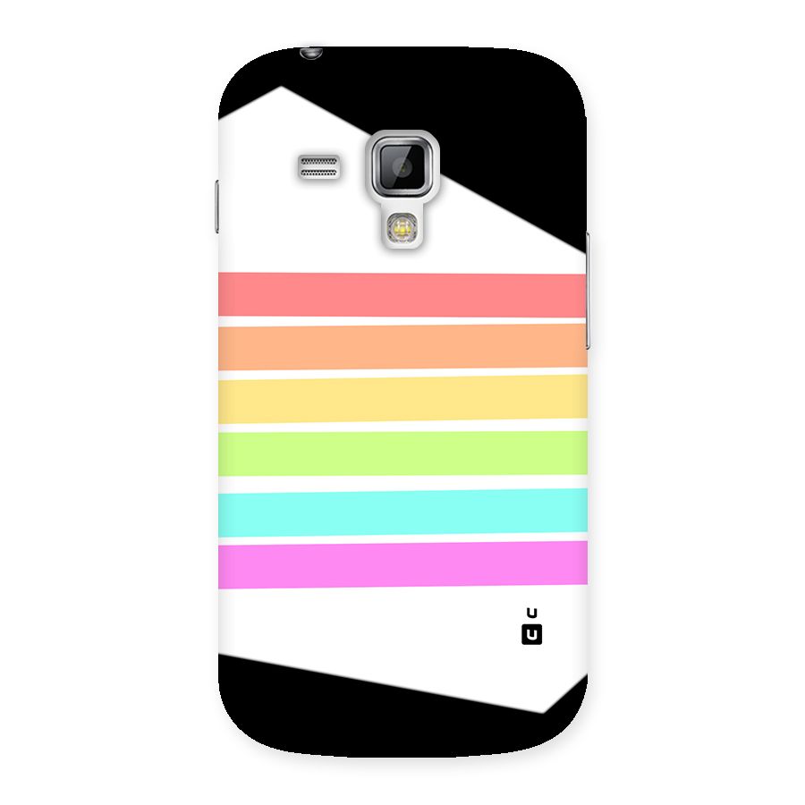 Pastel Pride Horizontal Stripes Back Case for Galaxy S Duos