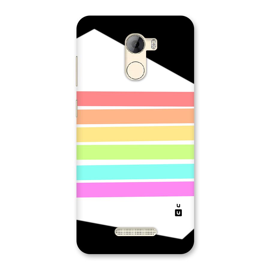Pastel Pride Horizontal Stripes Back Case for Gionee A1 LIte