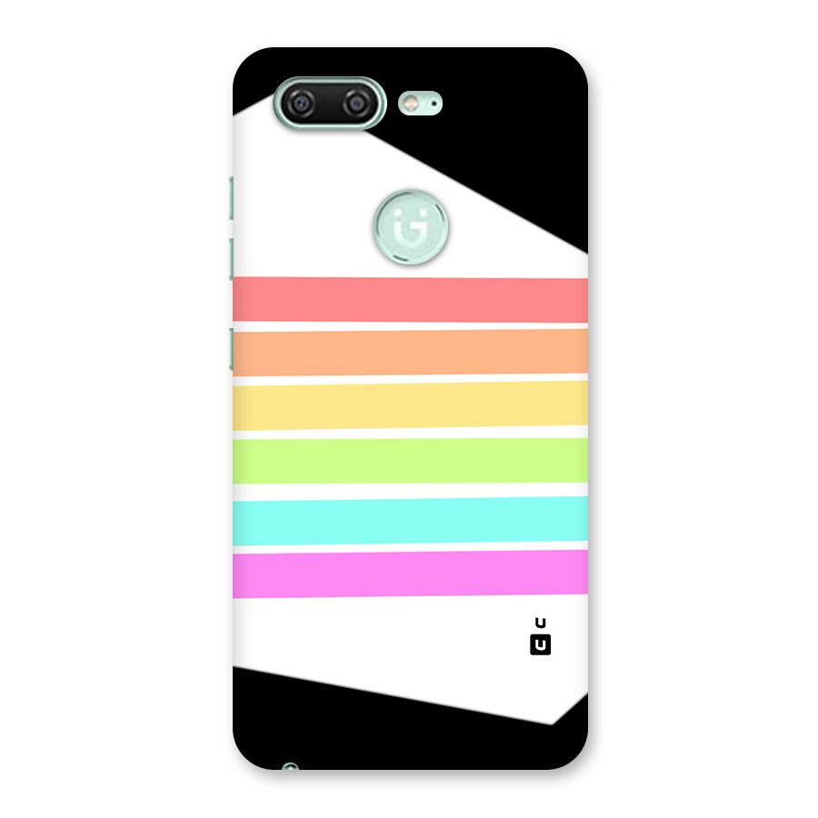 Pastel Pride Horizontal Stripes Back Case for Gionee S10