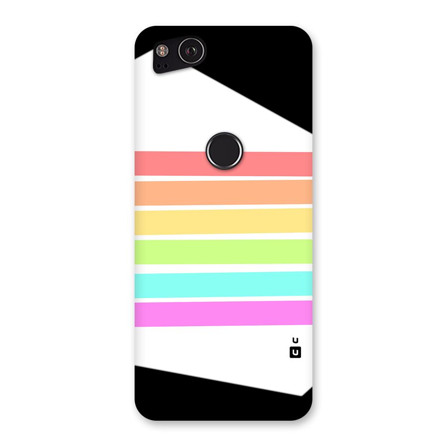Pastel Pride Horizontal Stripes Back Case for Google Pixel 2
