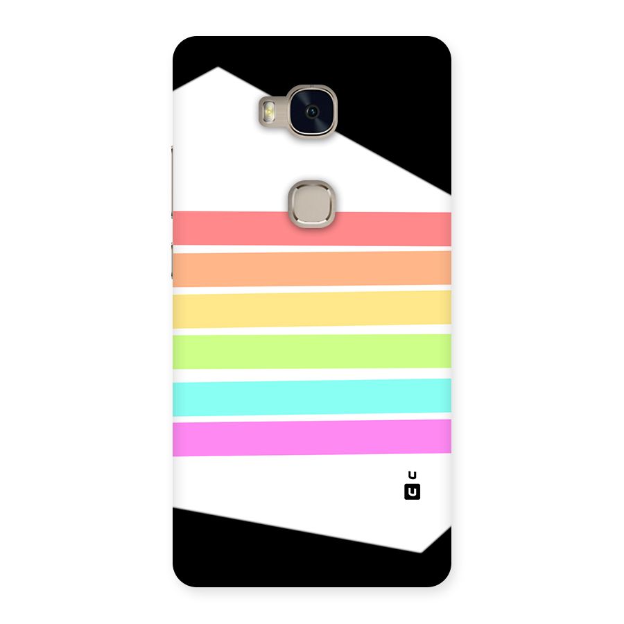 Pastel Pride Horizontal Stripes Back Case for Honor 5X