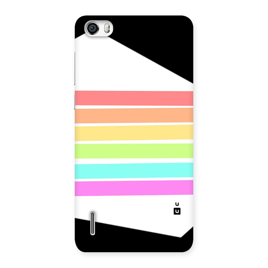 Pastel Pride Horizontal Stripes Back Case for Honor 6