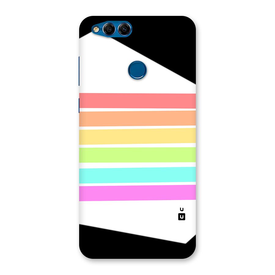Pastel Pride Horizontal Stripes Back Case for Honor 7X
