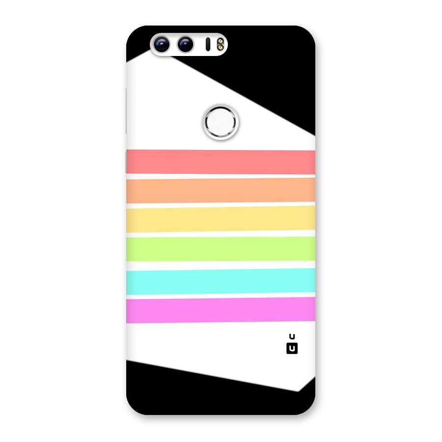 Pastel Pride Horizontal Stripes Back Case for Honor 8