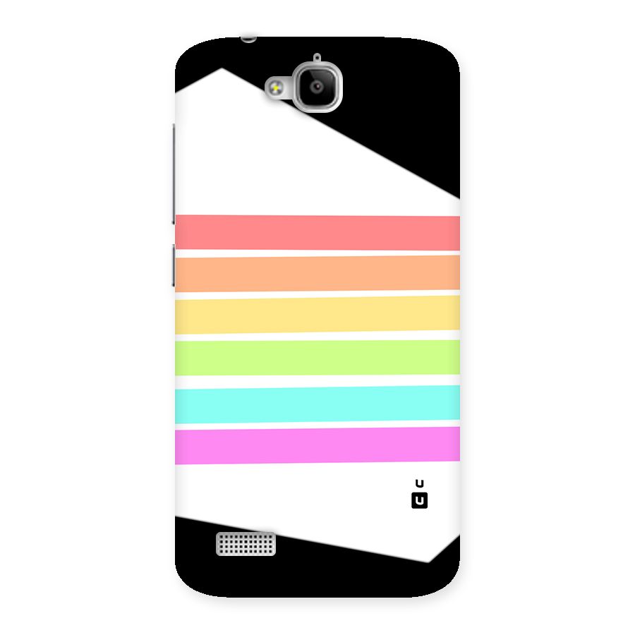 Pastel Pride Horizontal Stripes Back Case for Honor Holly