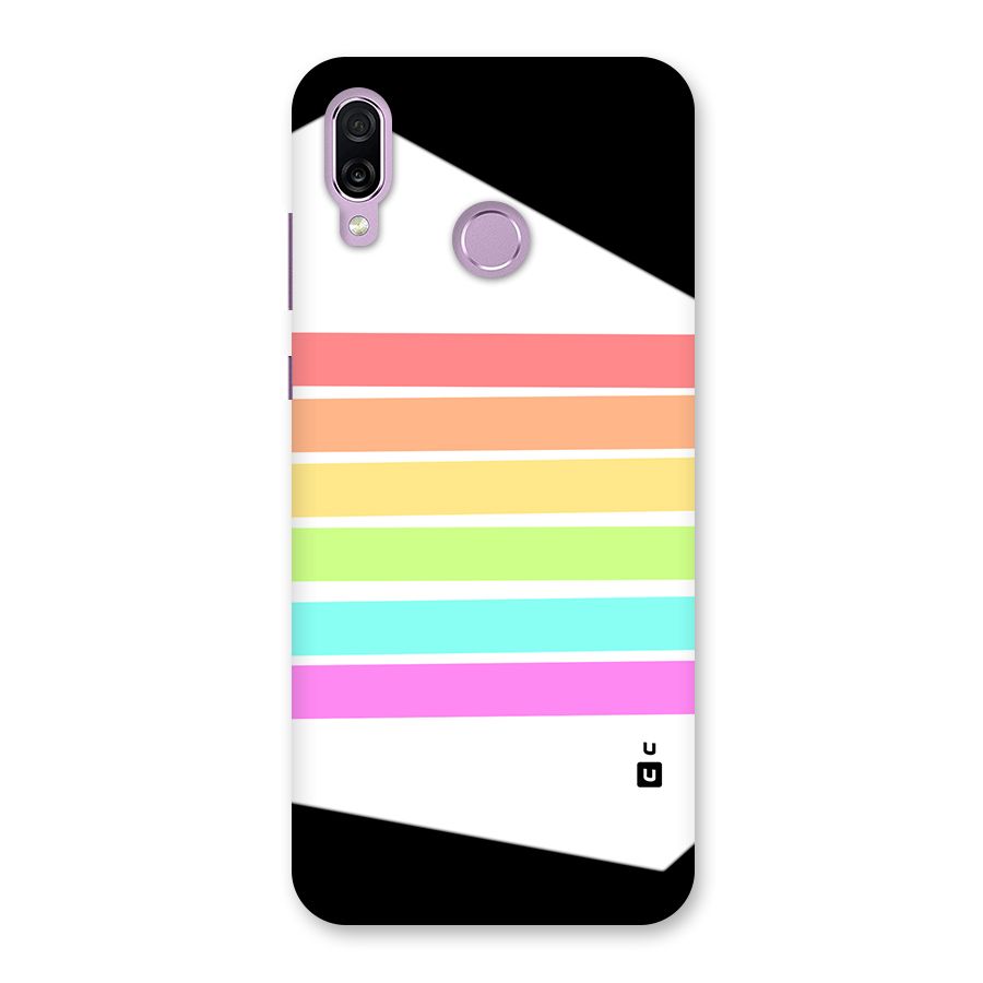 Pastel Pride Horizontal Stripes Back Case for Honor Play