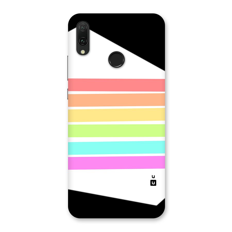 Pastel Pride Horizontal Stripes Back Case for Huawei Y9 (2019)