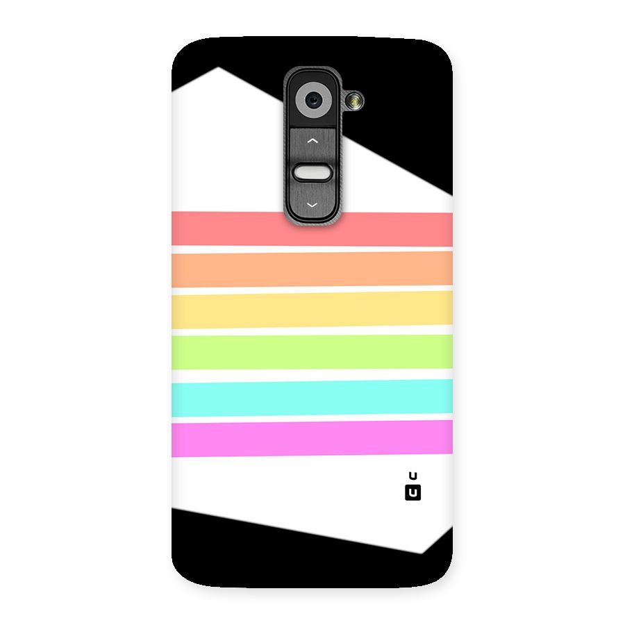 Pastel Pride Horizontal Stripes Back Case for LG G2