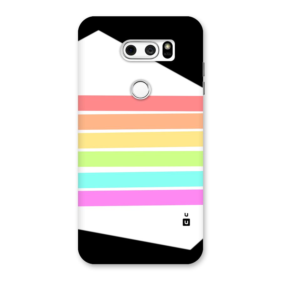 Pastel Pride Horizontal Stripes Back Case for LG V30