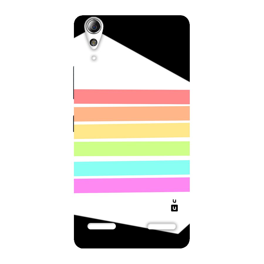 Pastel Pride Horizontal Stripes Back Case for Lenovo A6000