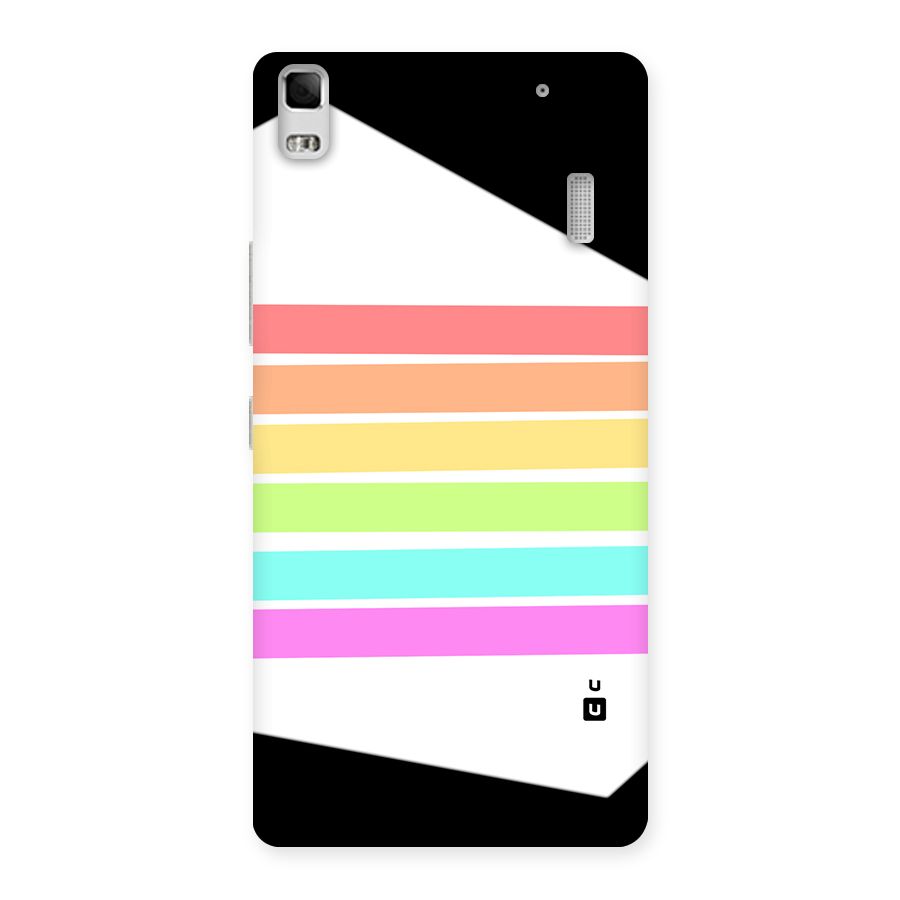 Pastel Pride Horizontal Stripes Back Case for Lenovo K3 Note