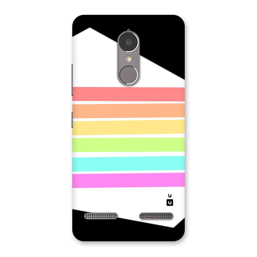 Pastel Pride Horizontal Stripes Back Case for Lenovo K6
