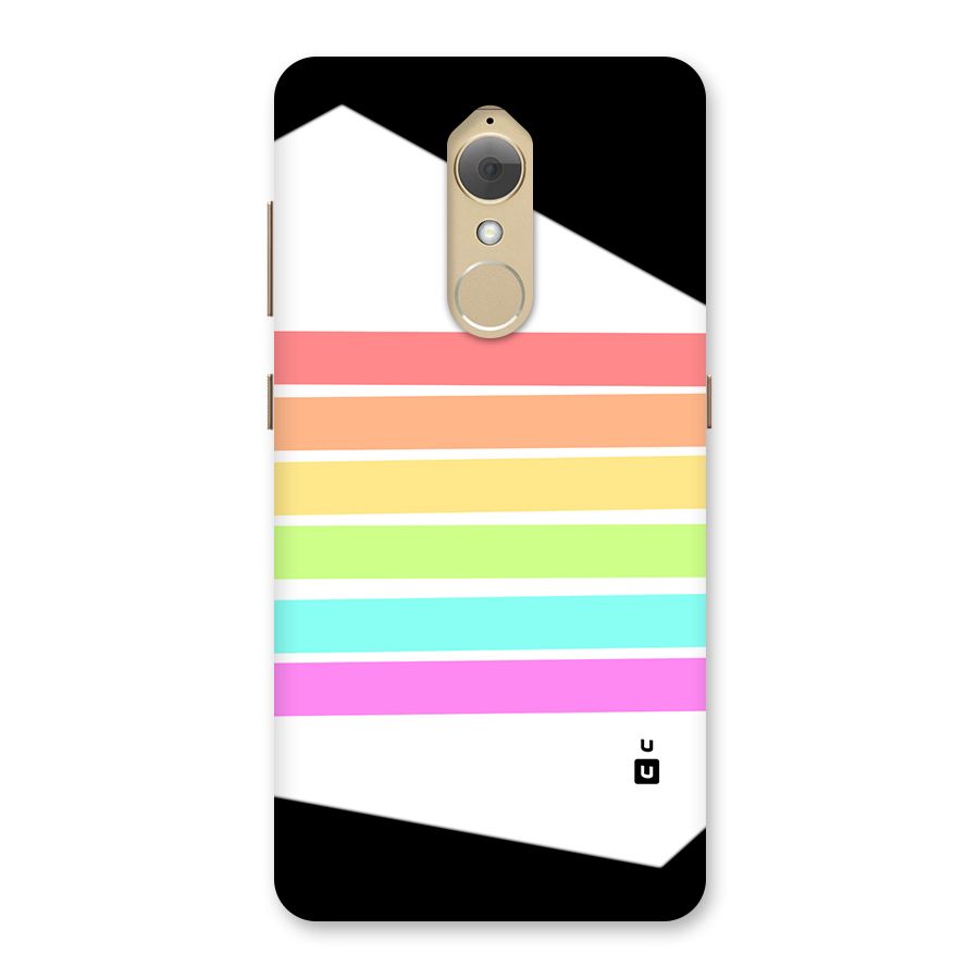 Pastel Pride Horizontal Stripes Back Case for Lenovo K8