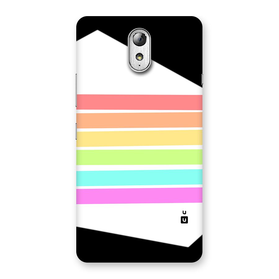 Pastel Pride Horizontal Stripes Back Case for Lenovo Vibe P1M