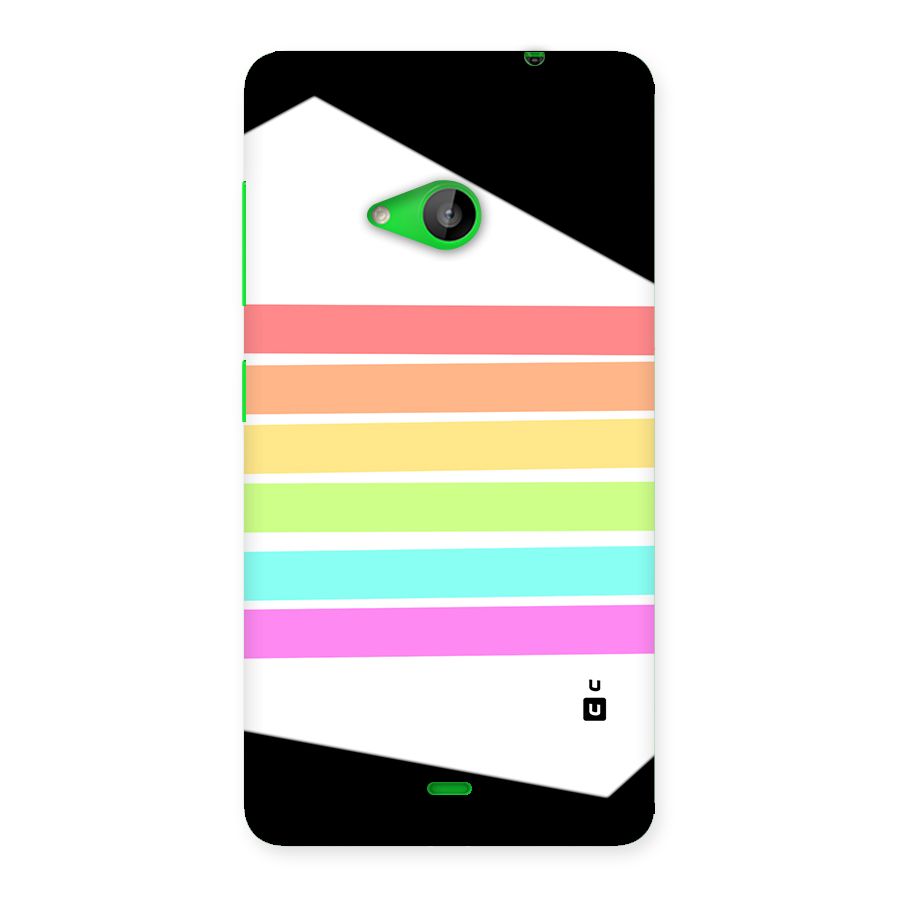 Pastel Pride Horizontal Stripes Back Case for Lumia 535