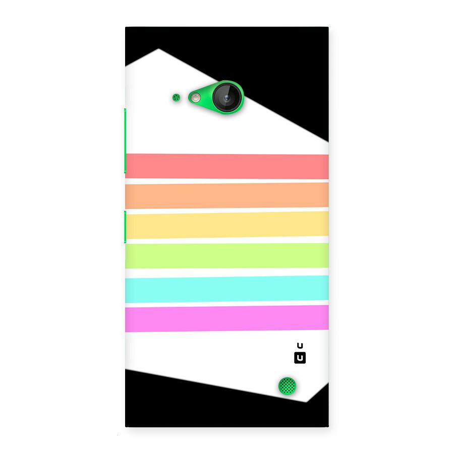 Pastel Pride Horizontal Stripes Back Case for Lumia 730