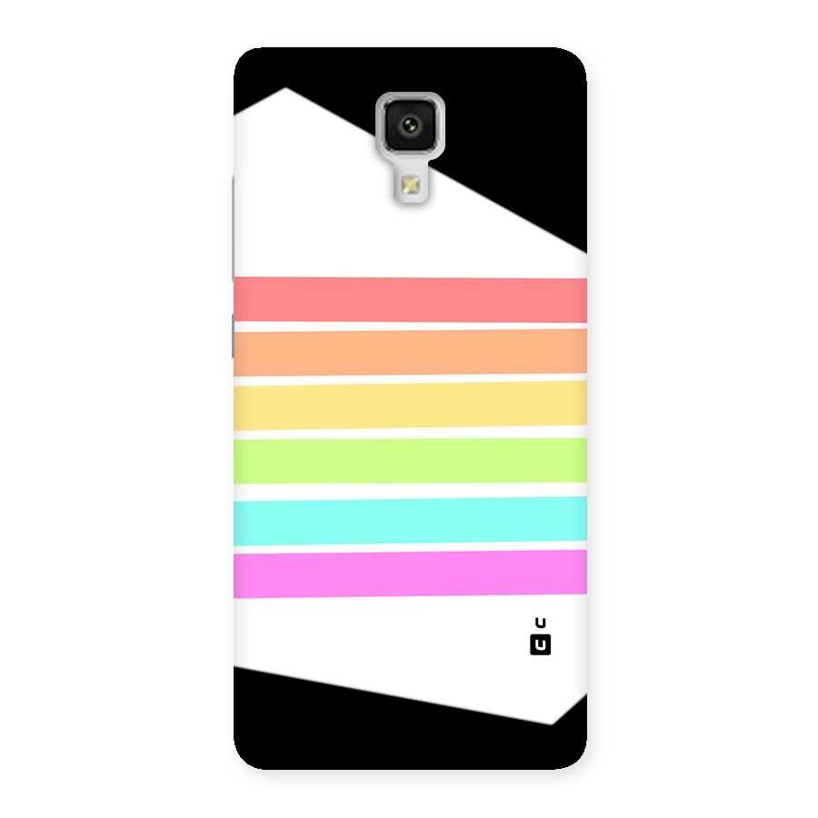 Pastel Pride Horizontal Stripes Back Case for Mi4