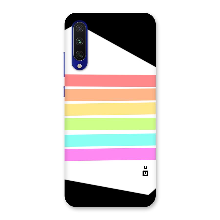 Pastel Pride Horizontal Stripes Back Case for Mi A3