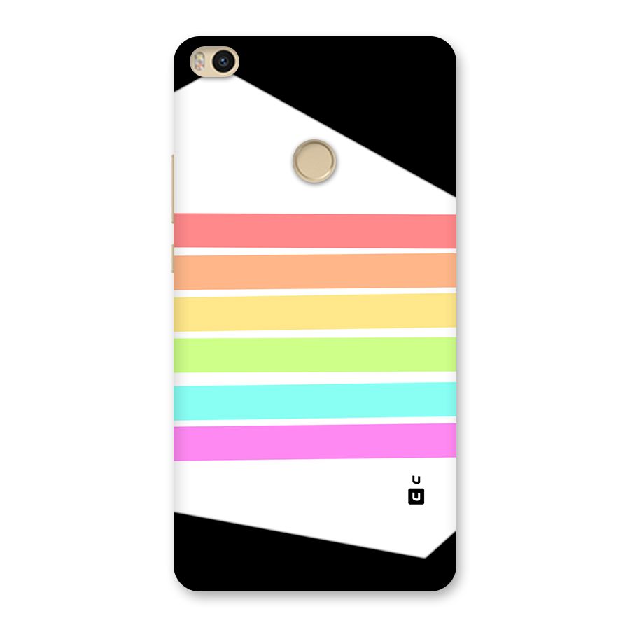 Pastel Pride Horizontal Stripes Back Case for Mi Max 2