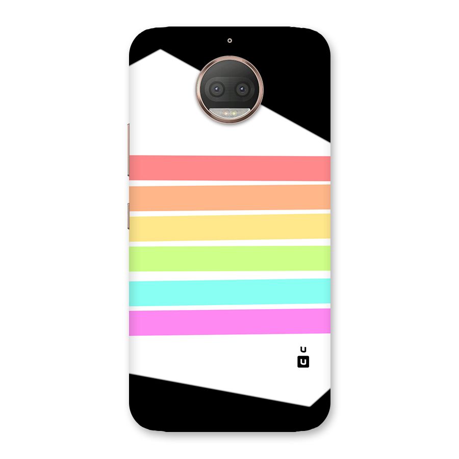 Pastel Pride Horizontal Stripes Back Case for Moto G5s Plus