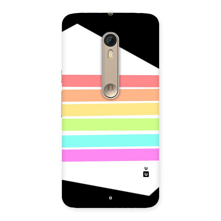 Pastel Pride Horizontal Stripes Back Case for Moto X Style