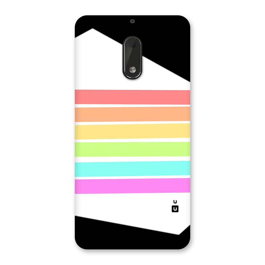 Pastel Pride Horizontal Stripes Back Case for Nokia 6