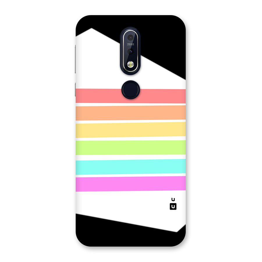 Pastel Pride Horizontal Stripes Back Case for Nokia 7.1