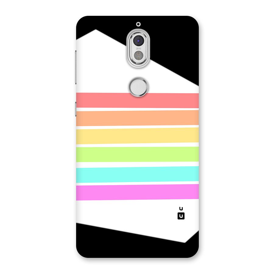 Pastel Pride Horizontal Stripes Back Case for Nokia 7