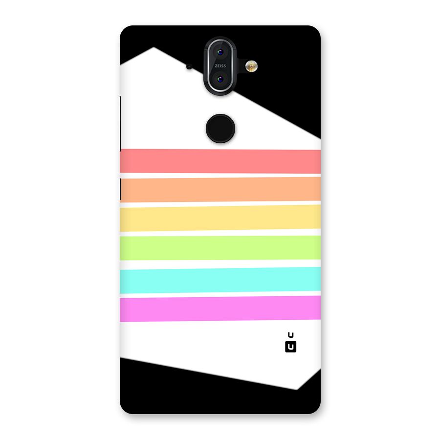 Pastel Pride Horizontal Stripes Back Case for Nokia 8 Sirocco