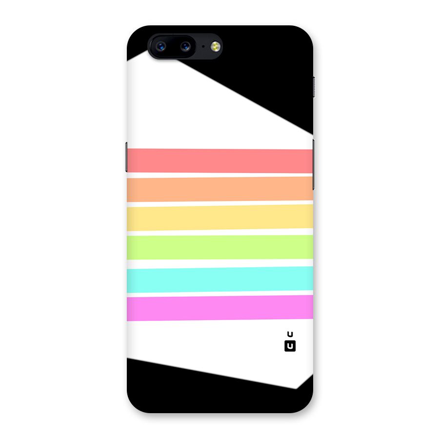 Pastel Pride Horizontal Stripes Back Case for OnePlus 5