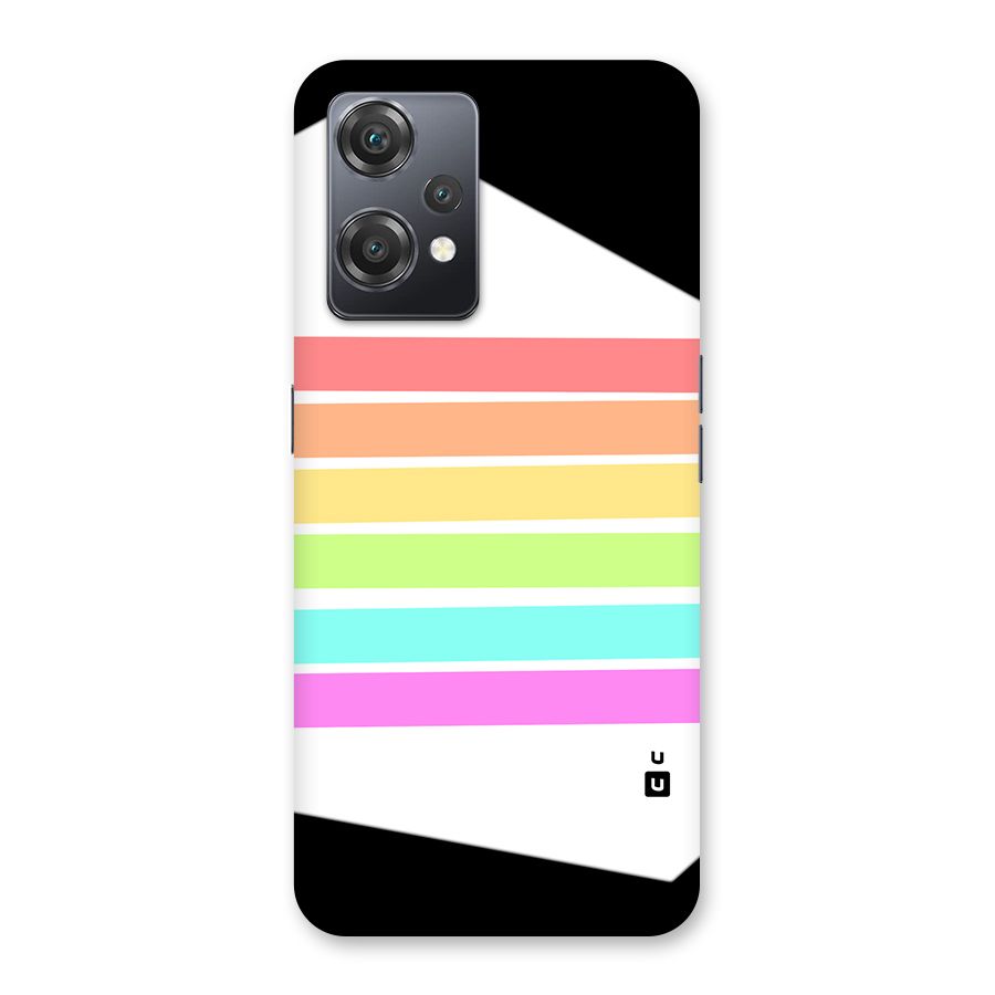 Pastel Pride Horizontal Stripes Back Case for OnePlus Nord CE 2 Lite 5G