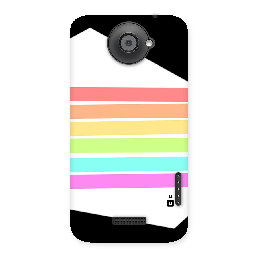 Pastel Pride Horizontal Stripes Back Case for One X