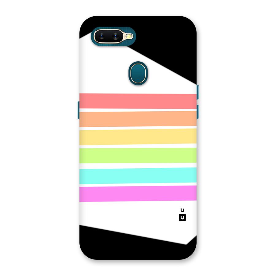 Pastel Pride Horizontal Stripes Back Case for Oppo A12s