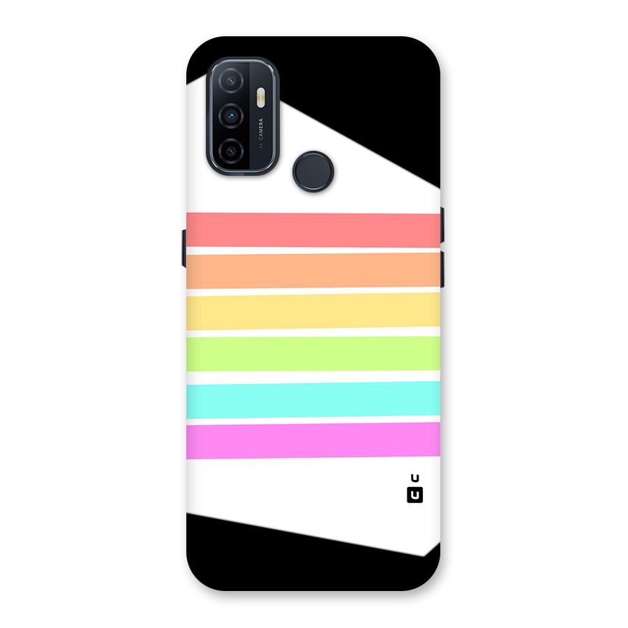 Pastel Pride Horizontal Stripes Back Case for Oppo A32
