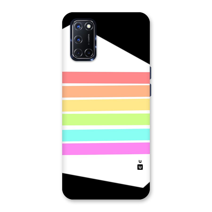 Pastel Pride Horizontal Stripes Back Case for Oppo A52