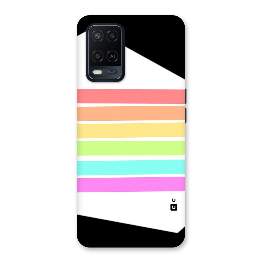 Pastel Pride Horizontal Stripes Back Case for Oppo A54