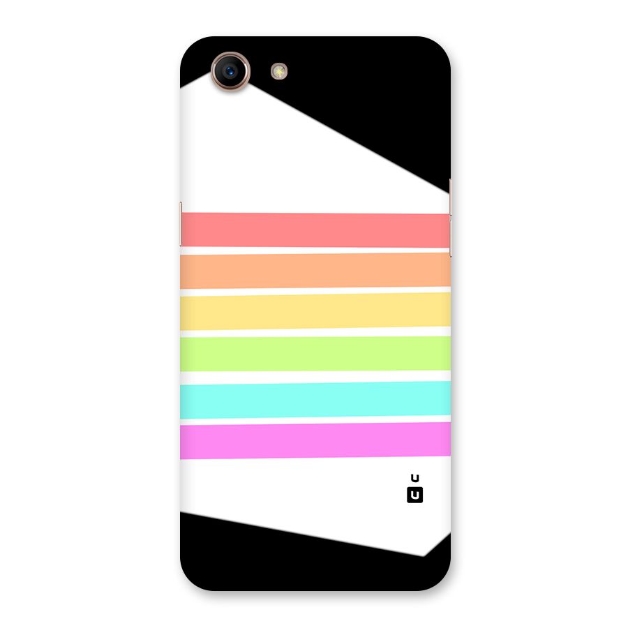 Pastel Pride Horizontal Stripes Back Case for Oppo A83 (2018)