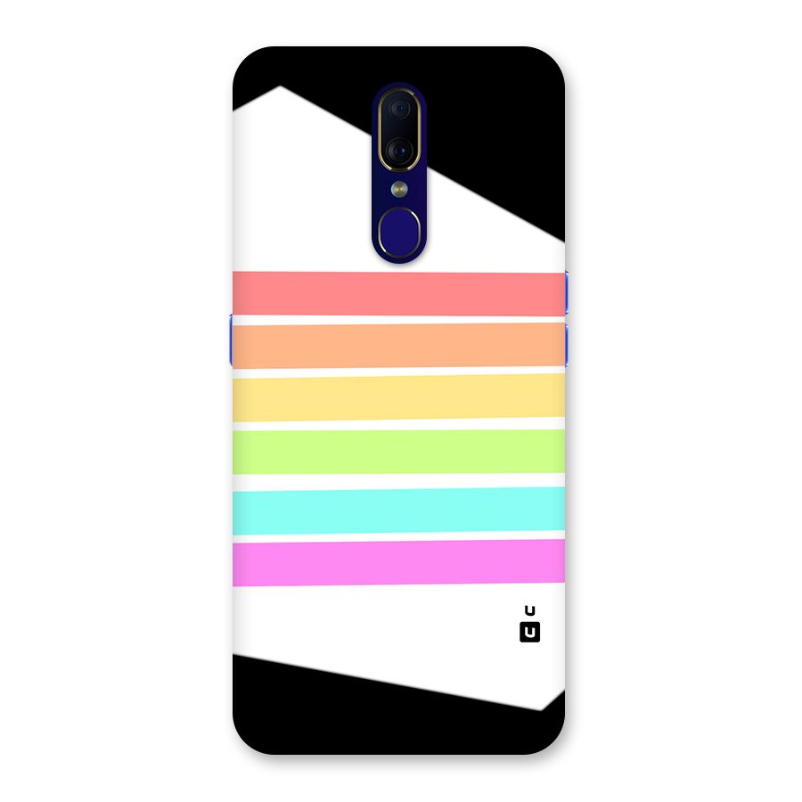 Pastel Pride Horizontal Stripes Back Case for Oppo A9