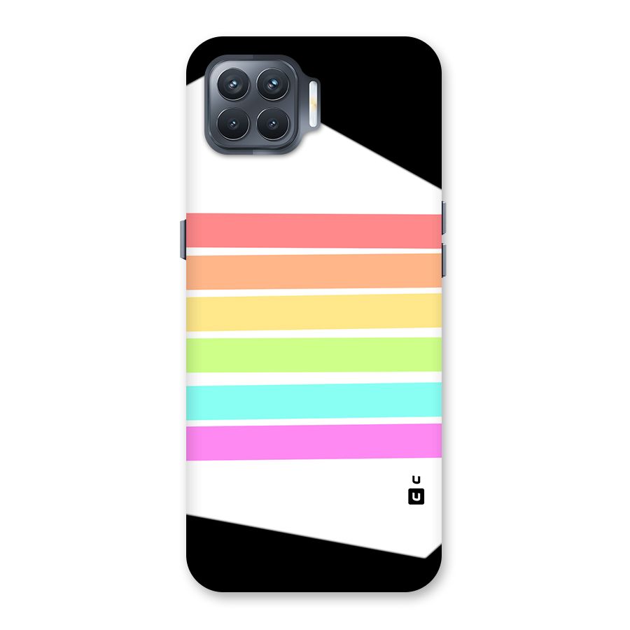 Pastel Pride Horizontal Stripes Back Case for Oppo F17 Pro