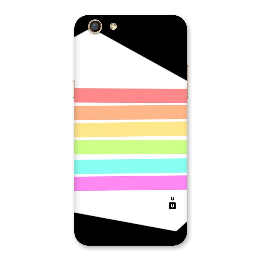 Pastel Pride Horizontal Stripes Back Case for Oppo F3