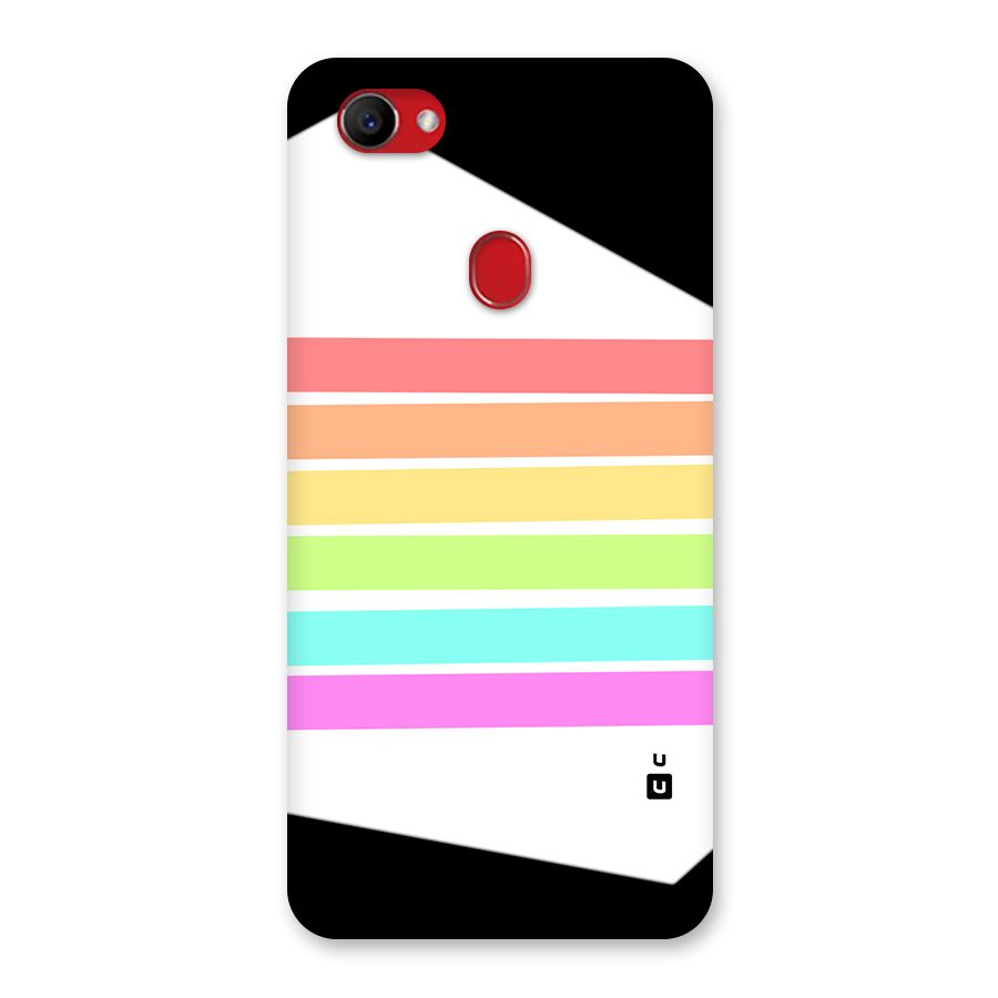 Pastel Pride Horizontal Stripes Back Case for Oppo F7