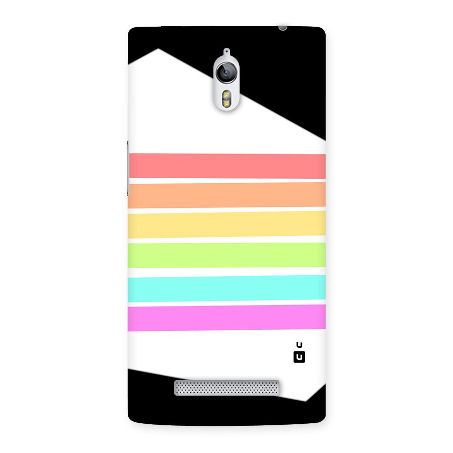 Pastel Pride Horizontal Stripes Back Case for Oppo Find 7