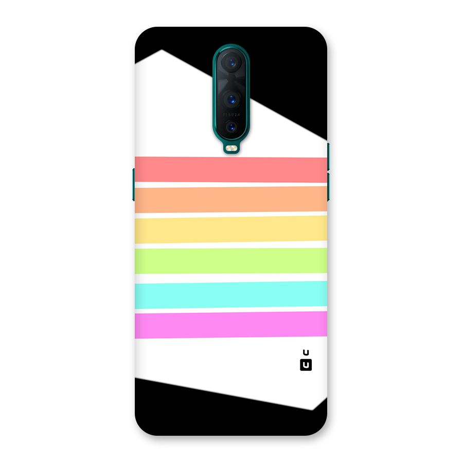 Pastel Pride Horizontal Stripes Back Case for Oppo R17 Pro
